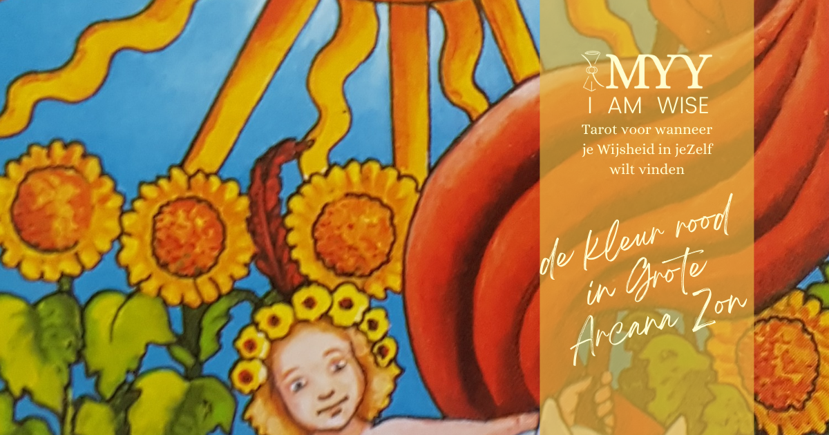 de kleur rood in Grote Arcana Zon